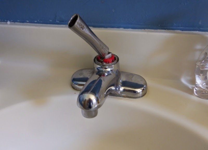 New Sink Handle Greens and Machines