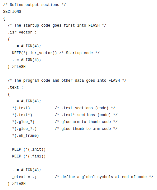 Microcontroller Projects & Tutorials: Linker Files, and Initialization ...
