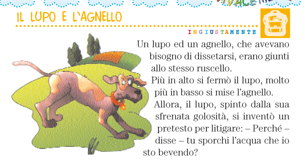 Il Lupo E L'agnello Fedro Analisi Del Testo VIVACEMENTE il giornalino del cuore e della mente: Il lupo e l'agnello