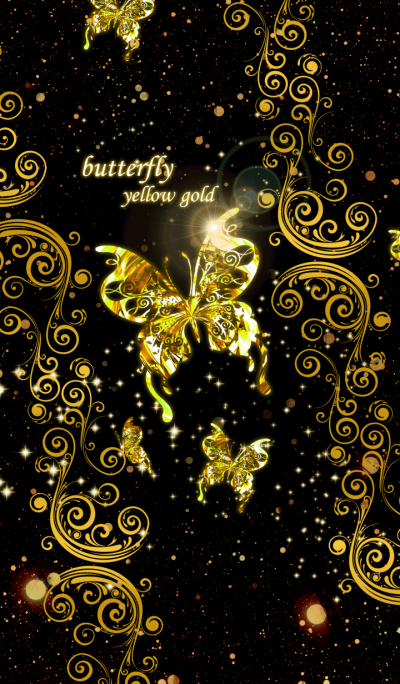 butterfly yellow gold