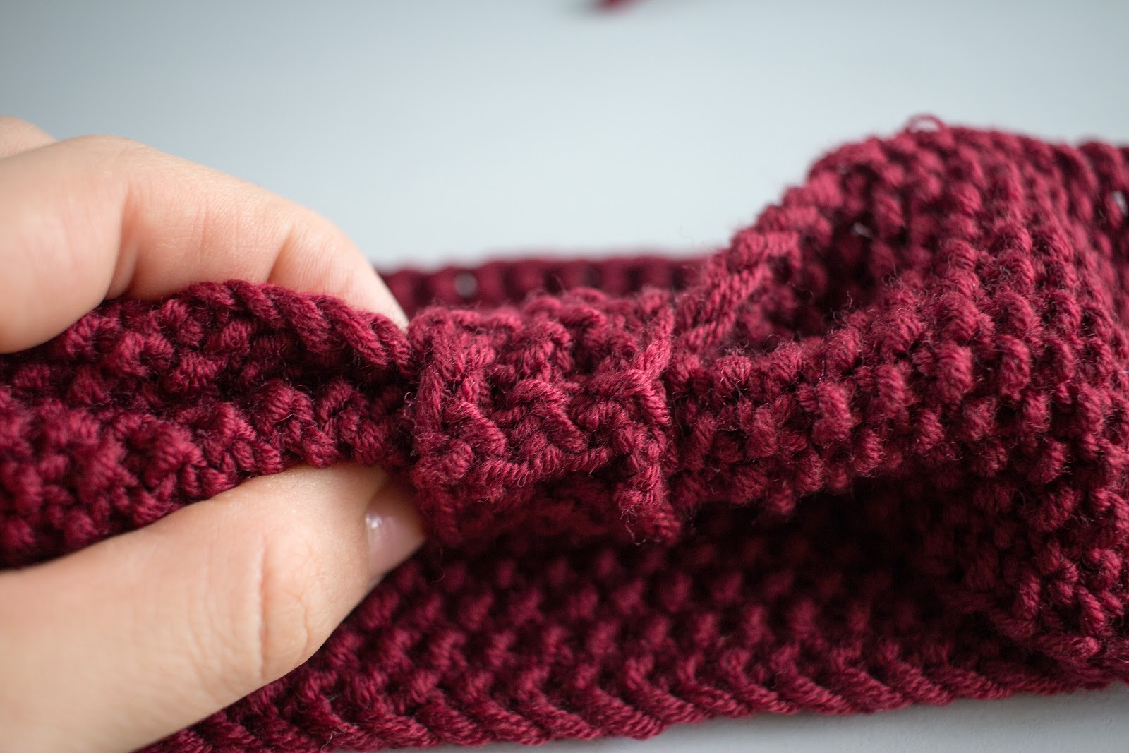 DIY - Stirnband - Perlmuster stricken - Haarband - Turban - selber machen - Anleitung - 09