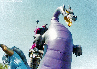 Maleficent dragon parade float balloon Flights Fantasy Disneyland