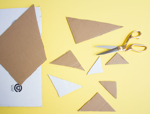 Cardboard crafts - turn a box into wall art!