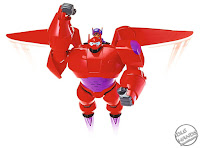Bandai Big Hero 6 Flame-Blast Flying Baymax 10-inch Figure