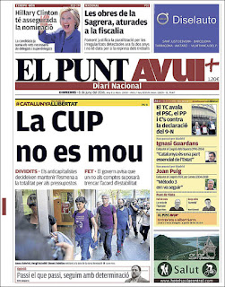 Portada de El Punt Avui.