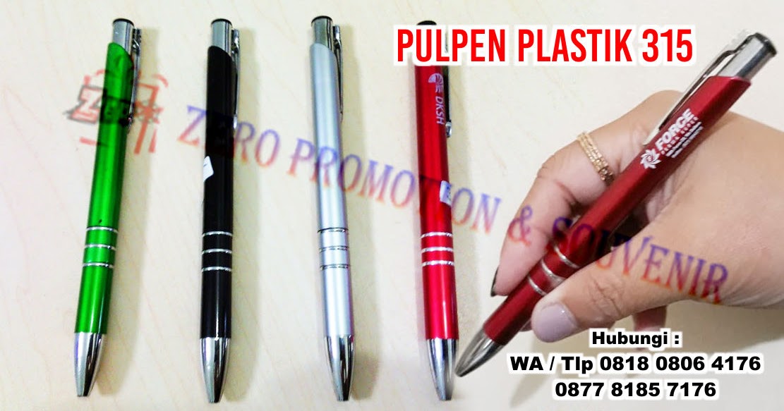 Jual Pulpen Plastik 315 Souvenir Pen Plastik 315 zeropromosi