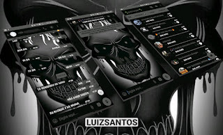 Theme Black Skull for GBWhatsapp