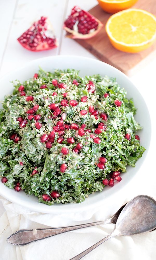 6. Christmas Kale Salad Finding it hard to stay healthy at Christmas? 30+ Healthy Christmas Dinner Ideas for Entire Christmas Month. alternative christmas dinner | perfect christmas dinner | christmas dinner food | christmas cooking dinner | recipes for christmas dinner #dinnerideas #dinnertime #veganrecipes #veganfood