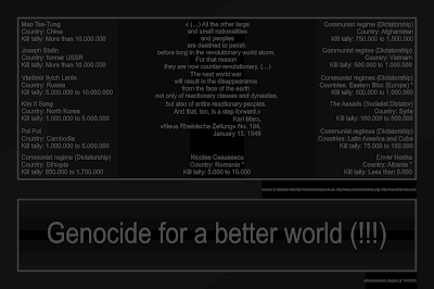 Genocide for a better world (!!!)