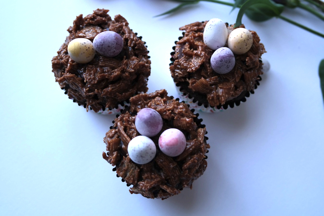 Chocolate Fudge Cake Easter Nest Recipe