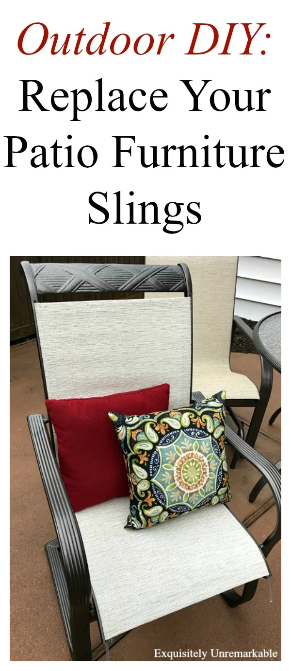 How To Replace Patio Furniture Slings