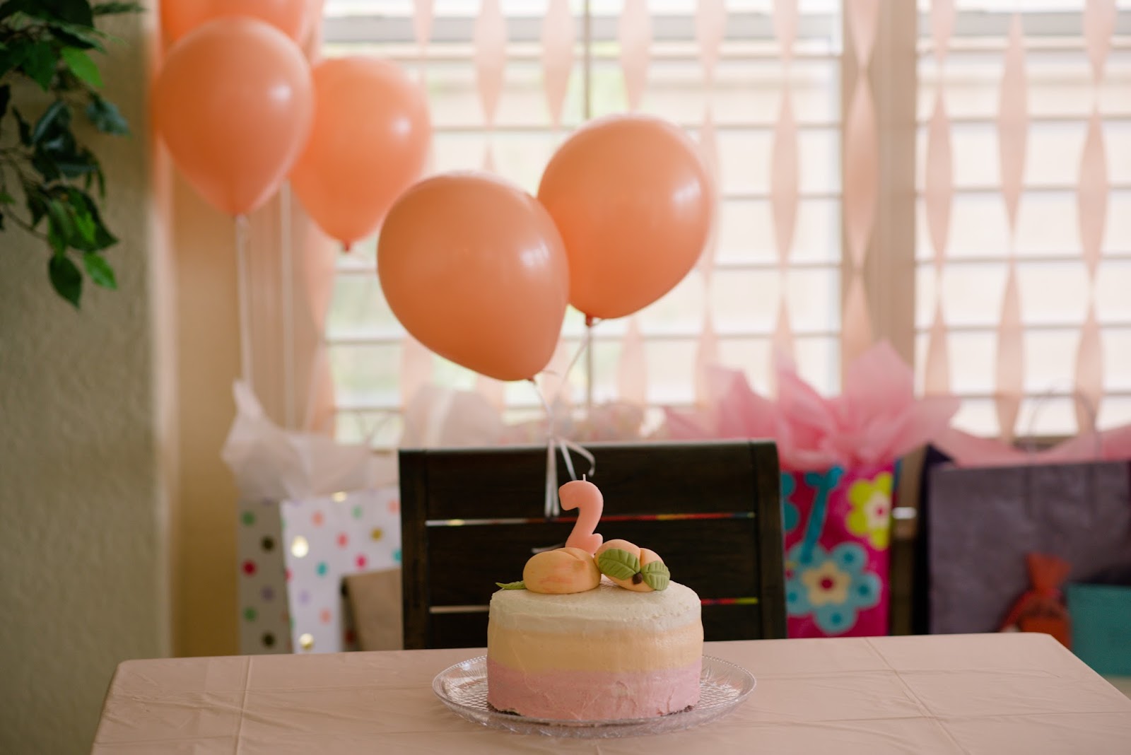 The Sweatman Family Georgia S 2nd Birthday Georgia Peach Party