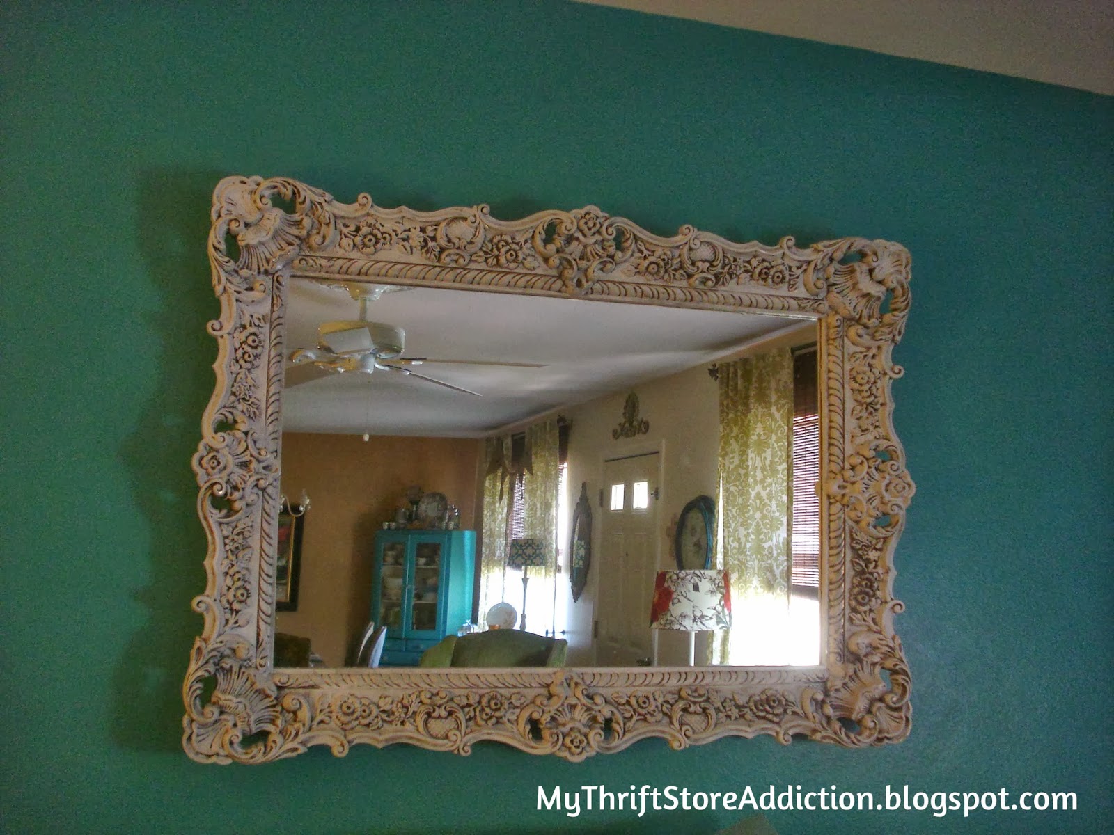 Upcycled thrift store mirror