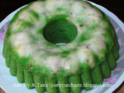 Resep Cake Kukus Kelapa Pandan JTT