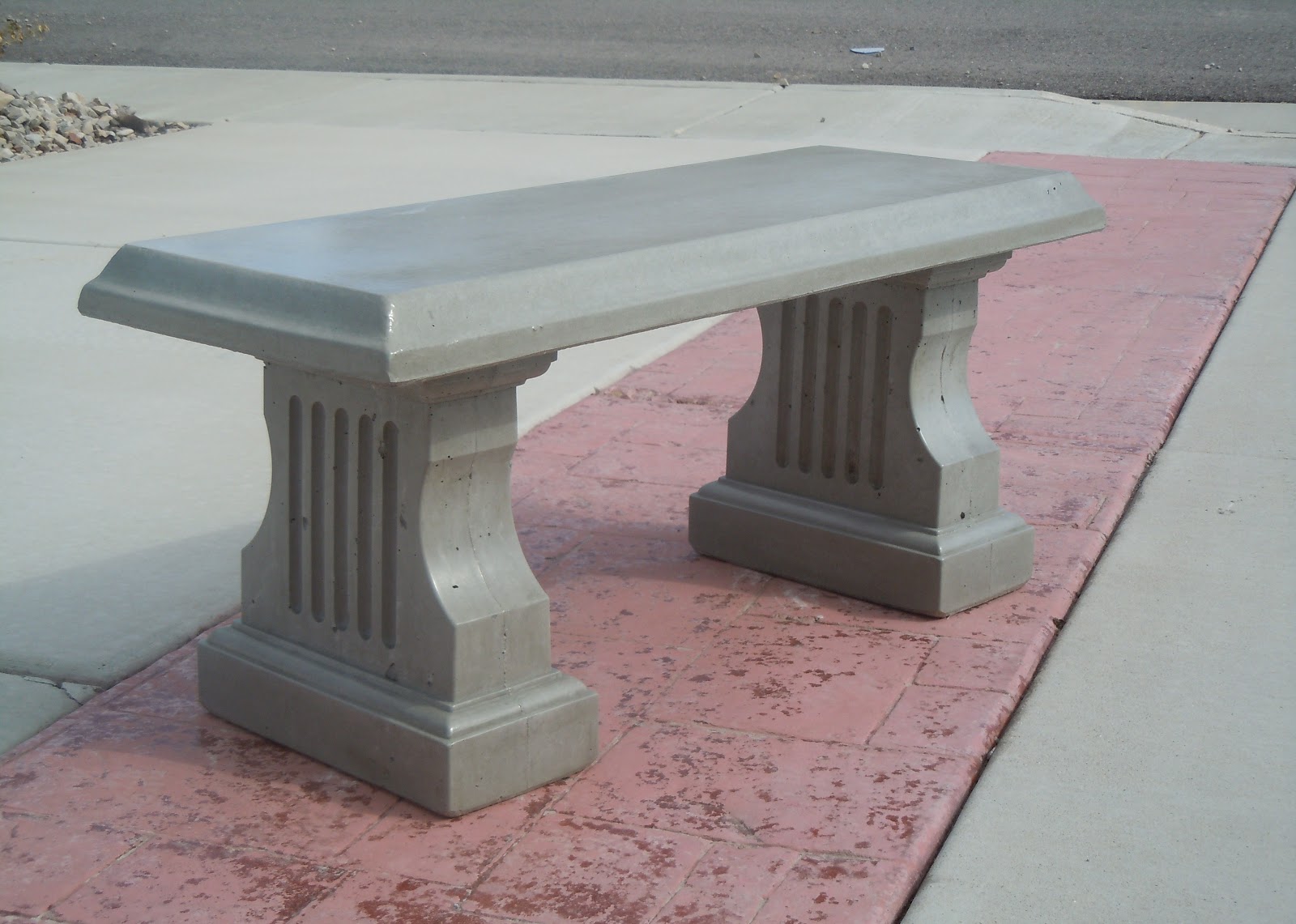 concrete yard decor BENCHES