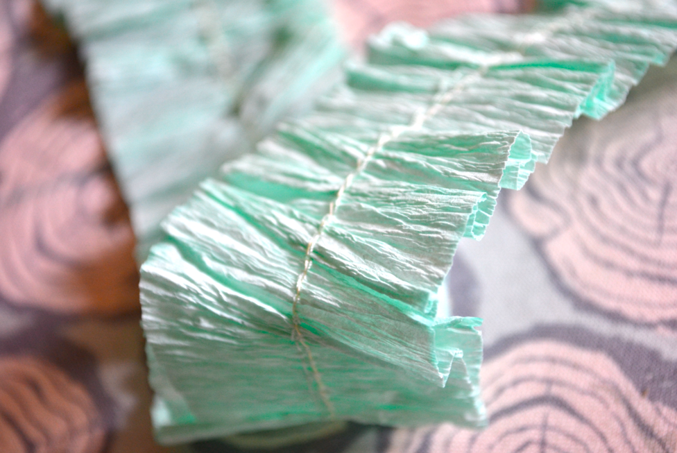 The Professor's Blog DIY Dyed Crepe Paper Ribbon Tutorial