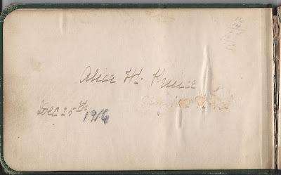 Heirlooms Reunited: 1880s-1924 Autograph Album of the Prince Family of ...