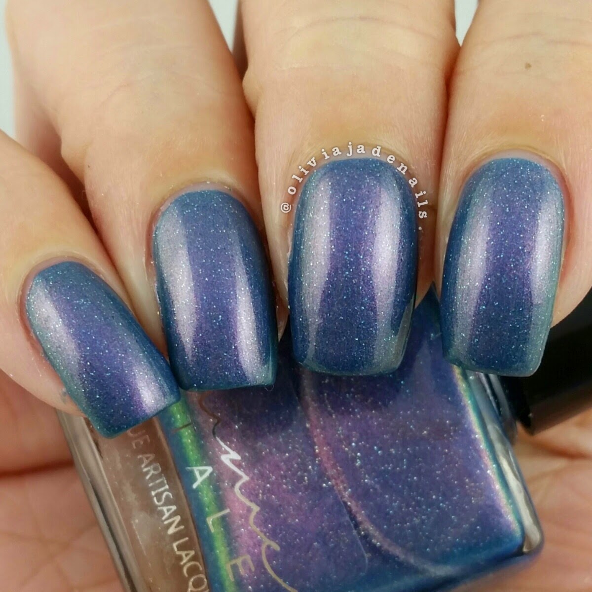 Femme Fatale Cosmetics Poisoned Apple swatched by Olivia Jade Nails