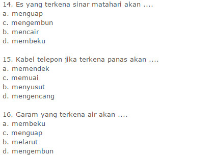 Bank Soal Uas Ipa Kelas 3 Sd Semester 1 Terbaru Idn Paperplane