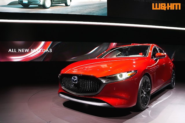Several Glimpses of All New Mazda3 shown at #LAAutoShow 2018 by W&HM