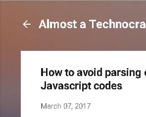 The hamburger menu button is replace with back button when in post pages type The hamburger menu button is replace with back button when in post pages type