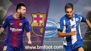 بث مباشر مباراة برشلونة و ديبورتيفو الافيس مباشرة في الدوري الاسباني