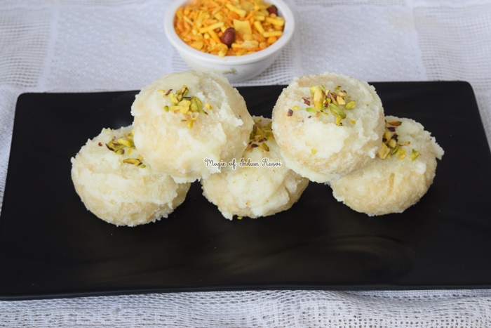 Surti Ghari (Dry Fruits Flavour) Recipe - सुरति घारी (केसर, बादाम, पिस्ता वाली) रेसिपी - Priya R - Magic of Indian Rasoi