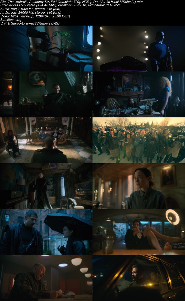 Umbrella Academy S01 Complete Dual Audio Hindi 720p HDRip MSubs Download