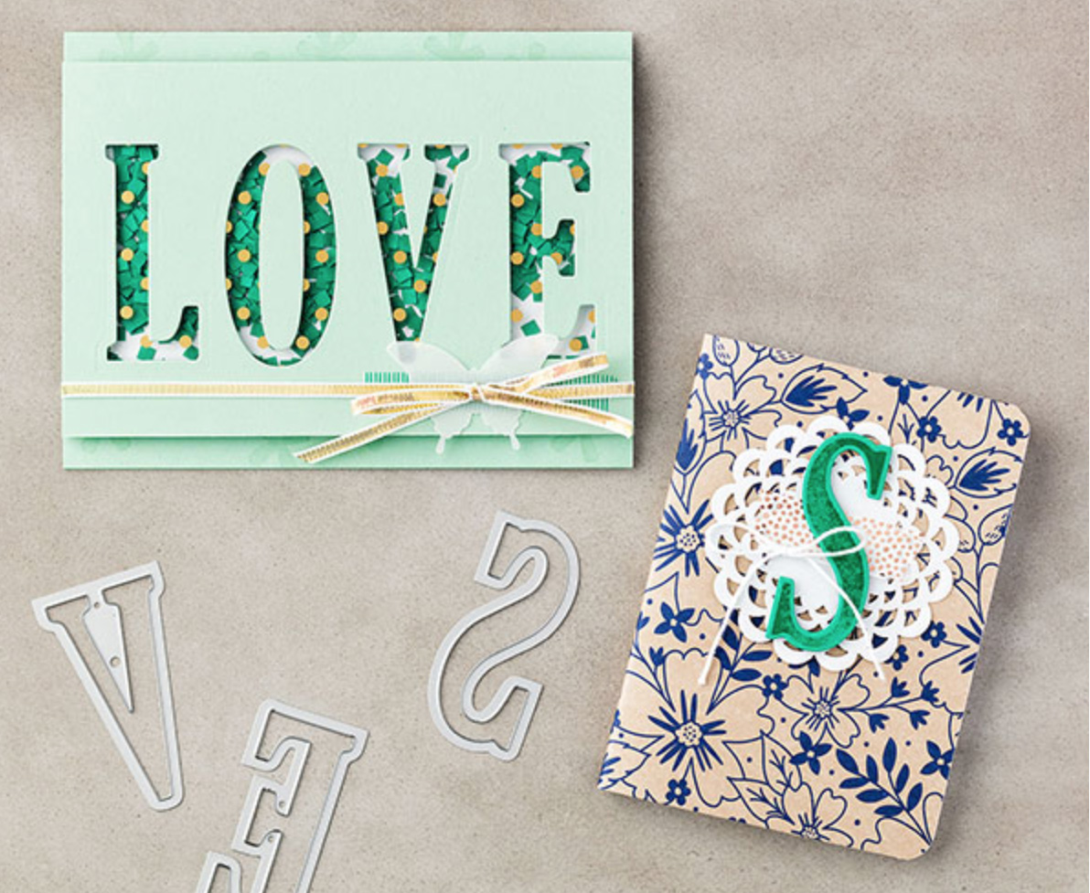 Kathryn's Stampin' World Letters for You and Large Letters Framelits Dies