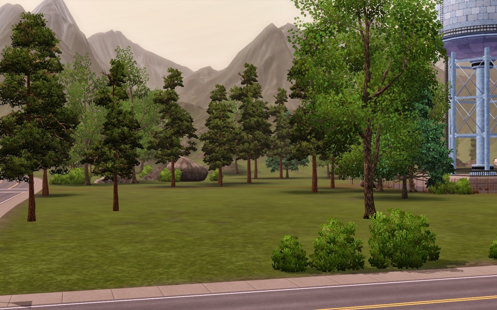 Summer's Little Sims 3 Garden Moonlight Falls (The Sims 3