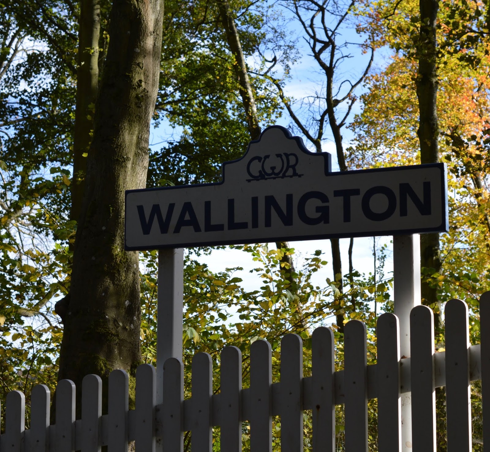 Visiting the Adventure Playground & Outdoor Play Areas at Wallington Hall  - station sign