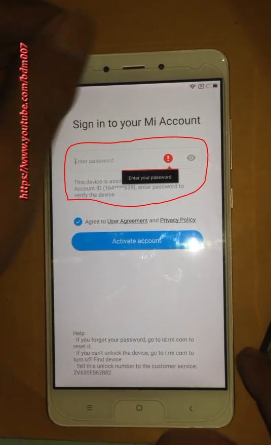 Redmi Note 4 Mtk Mi Account Remove Firmware Unbrick Id