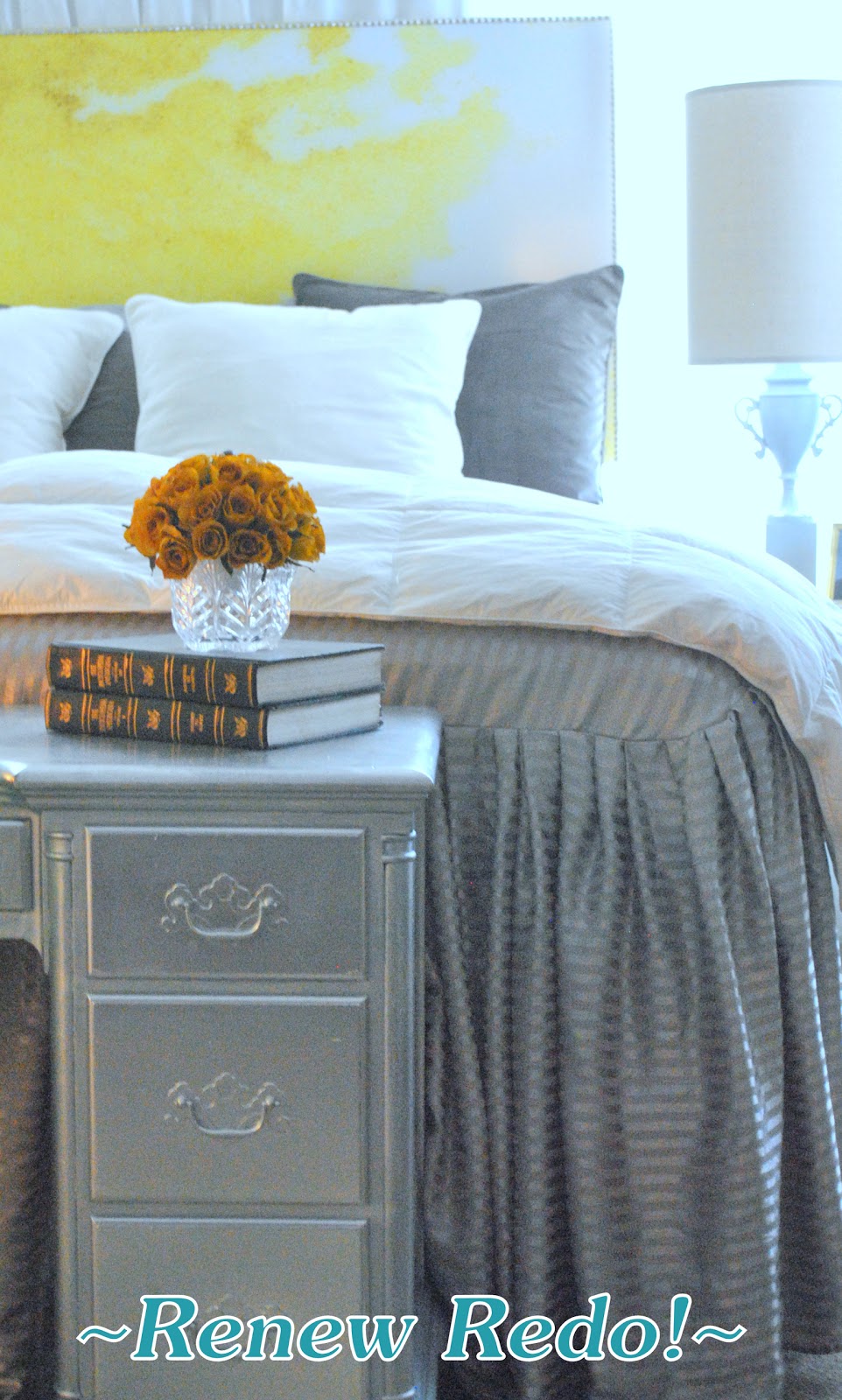 ReNew ReDo! Gray, White & Yellow Bedroom