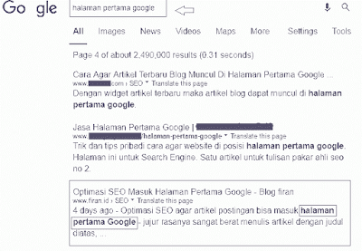 Halaman Pertama Google 2 Halaman Pertama Google 2