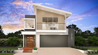 Double storey house facades with balcony Double storey house facades with balcony