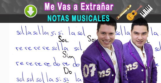 implicar Grabar fusión Notas Musicales: Me Vas A Extrañar / Banda MS / Notas Musicales
