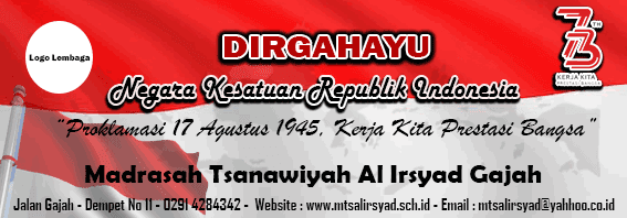 Spanduk Hut Ri 73 Cdr Nusagates