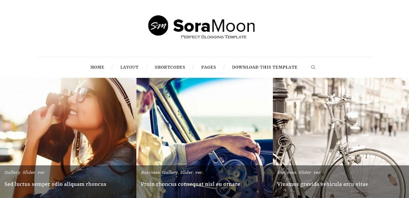 Sora Moon Free Blogger Template