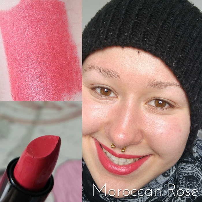 Les rouges à lèvres Max & More Lipstick Swatch Moroccan Rose Les rouges à lèvres Max & More Lipstick Swatch Moroccan Rose