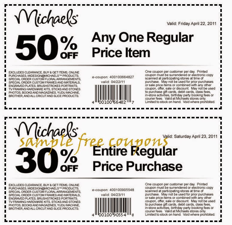 Michaels Coupons October 2014 Michaels Coupons October 2014