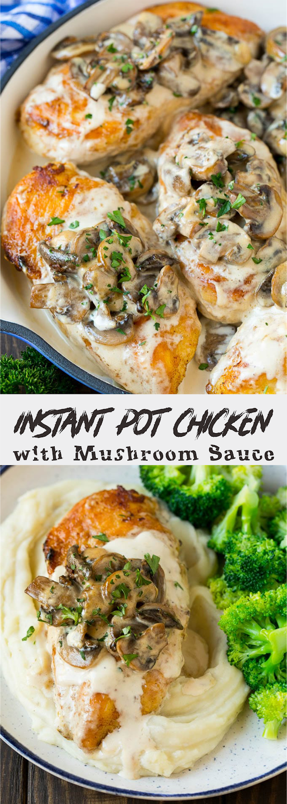 Instant Pot Chicken with Mushroom Sauce | Think food