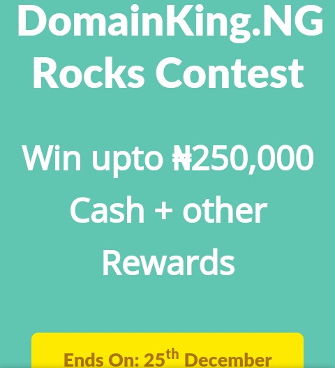 DomainKing.NG Rocks contest #DomainKingNGRocks