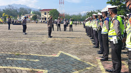 Satuan Personil Polres Pesawaran Laksanakan Giat Apel Fungsi.