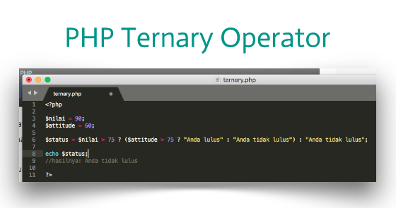 php assign variable ternary