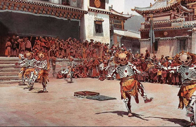 n 1925 Joseph Rock visited Choni monastery in Gansu province, where he based himself for two years while undertaking his unsuccessful attempt to reach the mountains of Amnyi Machen. During that time he witnessed the