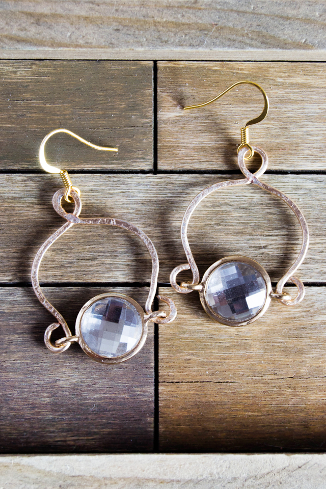 DIY Elegant Hammered Wire Earrings Minted Strawberry