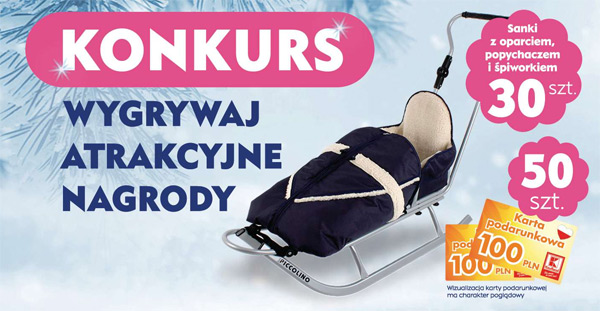 Wygraj kartę podarunkową Kaufland o wartości 100 zł - 50 szt. czeka Konkurs