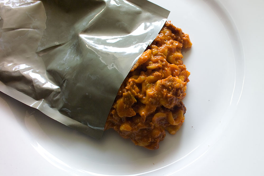 Women and Dreams MRE Menu 11 Vegetable Crumbles with Pasta in Taco