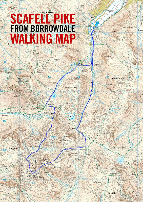 2 best Scafell Pike Walks, with route maps & other essential
