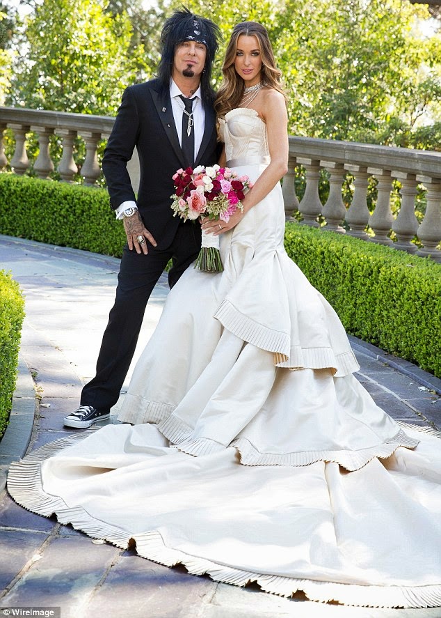 Red Carpet Wedding: Red Carpet wedding: Nikki Sixx and Courtney Bingham.